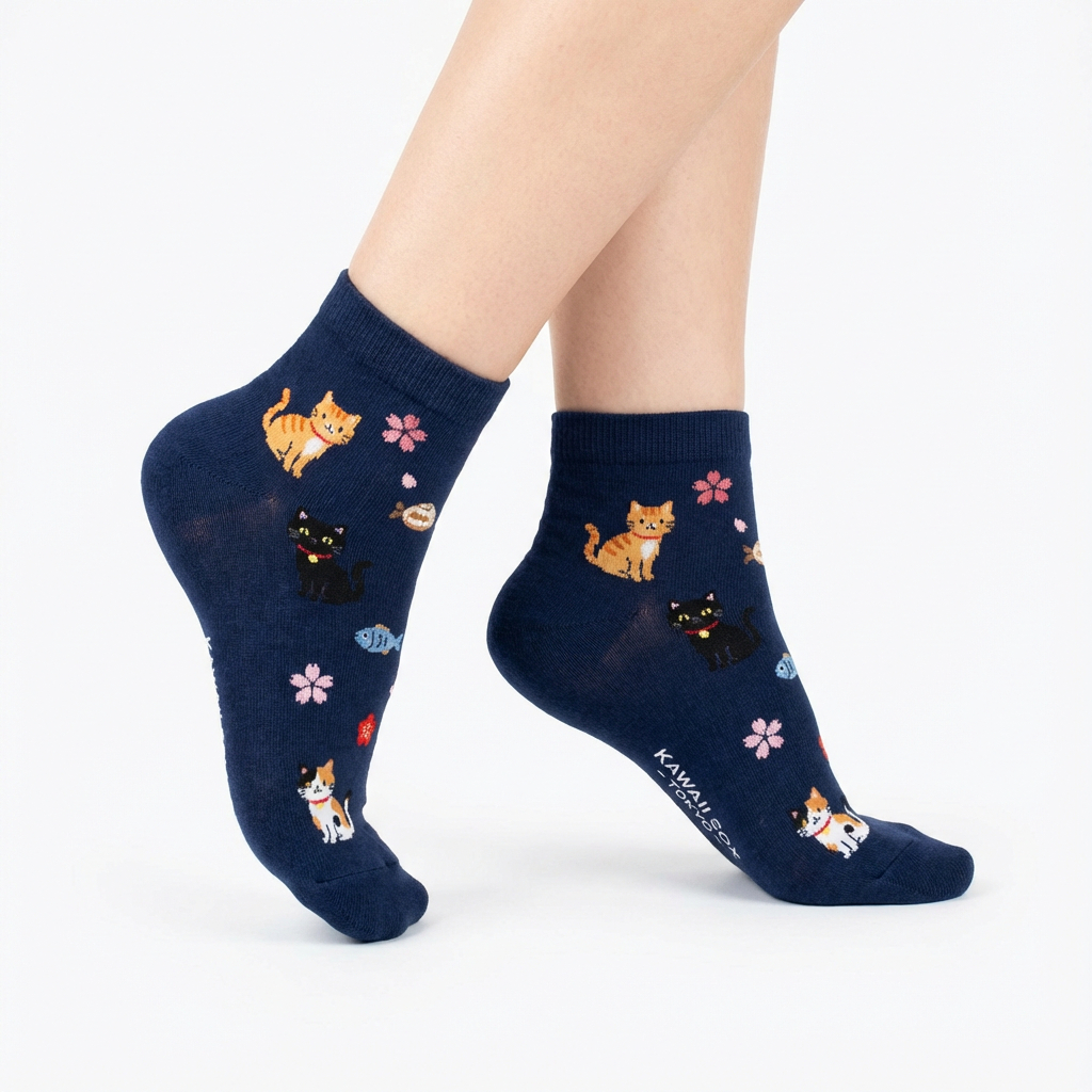 パステルドットソックス